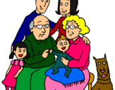 Dibujo Familia pintado por marci02