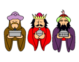 Dibujo Los Reyes Magos 4 pintado por golgtikgujgu