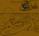 Dibujo Rescate ballena pintado por magalo