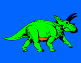 Dibujo Triceratops pintado por sebajesus