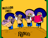 Dibujo Mariachi Owls pintado por DavidO