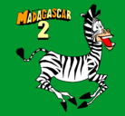 Dibujo Madagascar 2 Marty pintado por Adelpho