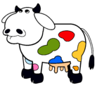 Dibujo Vaca pensativa pintado por nata28
