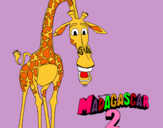 Dibujo Madagascar 2 Melman pintado por aeiouaghfhjj