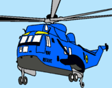 Dibujo Helicóptero al rescate pintado por pablo87