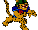 Dibujo Jugador tigre pintado por eduar 