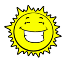 Dibujo Sol sonriendo pintado por pupoiuycxdfb