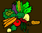 Dibujo verduras pintado por BeLu99