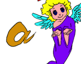 Dibujo Ángel pintado por nindo