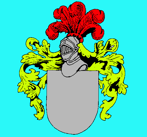 Escudo de armas y casco