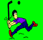 Dibujo Jugador de hockey sobre hierba pintado por Alan9100