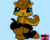 Dibujo Ardilla Littlest Pet Shop pintado por gaturo