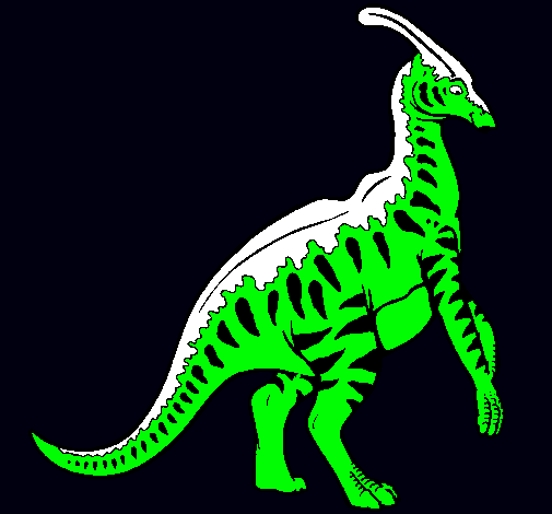 Parasaurolofus con rayas