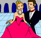 Dibujo Princesa y príncipe en el baile pintado por 240702MARIAN