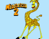 Dibujo Madagascar 2 Melman pintado por esteruki