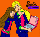 Dibujo El nuevo portátil de Barbie pintado por laurilla100