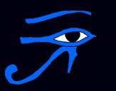 Dibujo Ojo Horus pintado por gmail