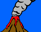 Dibujo Volcán pintado por fetuiop
