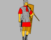 Dibujo Soldado romano pintado por jherffrin