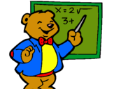 Dibujo Profesor oso pintado por osocami