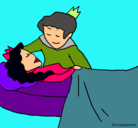 Dibujo La princesa durmiente y el príncipe pintado por sofia789