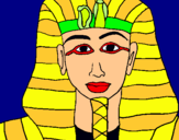 Dibujo Tutankamon pintado por dfghjkbvcxcv
