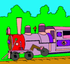 Dibujo Locomotora pintado por tinociber