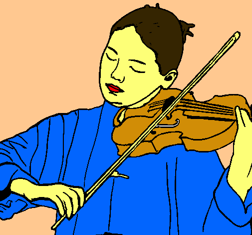 Dibujo Violinista pintado por BOLITOCHA