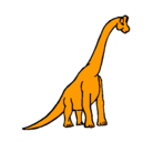 Dibujo Braquiosaurio pintado por thiago