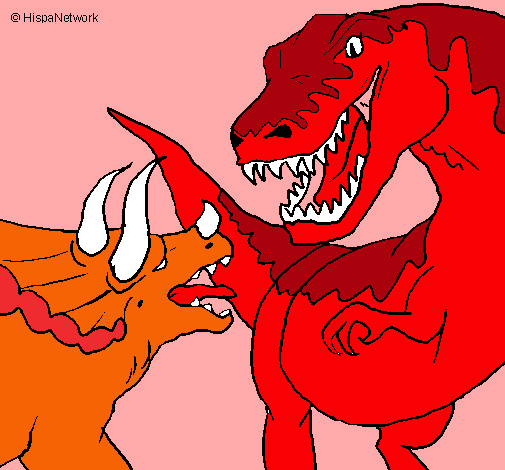 Lucha de dinosaurios