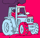 Dibujo Tractor en funcionamiento pintado por 7huulkkyyhby