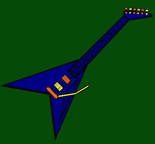 Dibujo Guitarra eléctrica II pintado por Adelpho