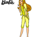 Dibujo Barbie con look casual pintado por wilipi