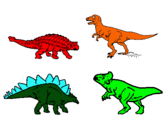 Dibujo Dinosaurios de tierra pintado por adriluna