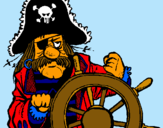 Dibujo Capitán pirata pintado por YESHIKA