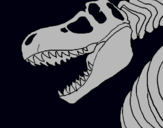 Dibujo Esqueleto tiranosaurio rex pintado por knyhfgkh