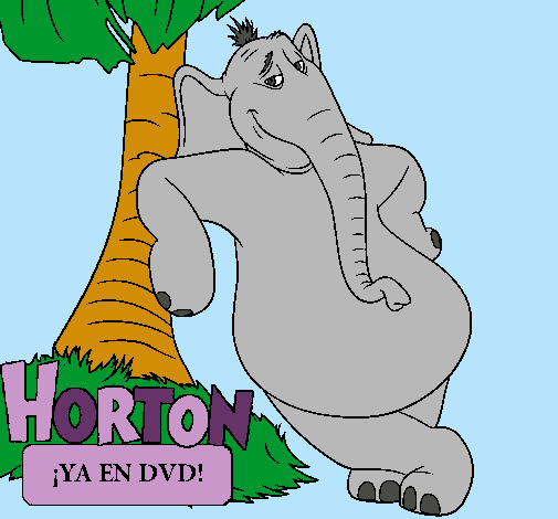 Dibujo Horton pintado por ianna