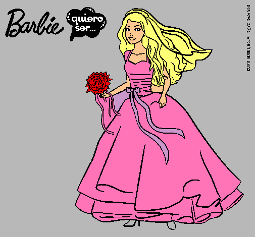 Barbie vestida de novia