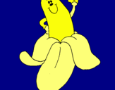 Dibujo Banana pintado por jucalo