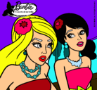 Dibujo Barbie y su amiga pintado por 4344rredrfr