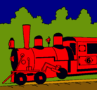Dibujo Locomotora pintado por LAUBEJAR