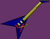 Dibujo Guitarra eléctrica II pintado por dannyy