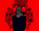 Dibujo Escudo de armas y casco pintado por abram210