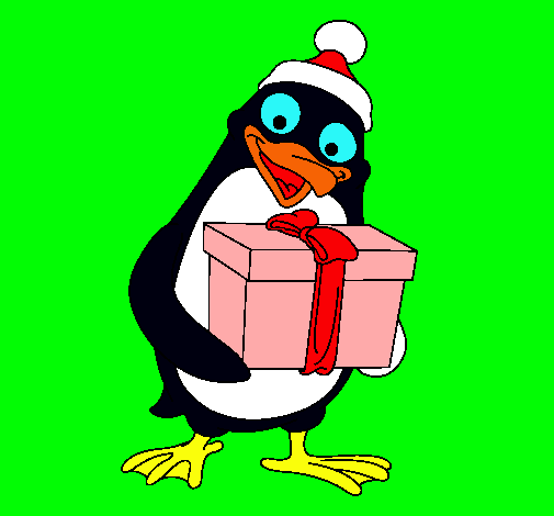 Dibujo Pingüino pintado por july03