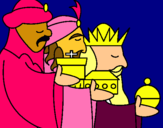 Dibujo Los Reyes Magos 3 pintado por lydy