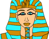 Dibujo Tutankamon pintado por bhCCC