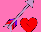 Dibujo Flecha y corazón pintado por BarBaRita0