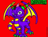 Dibujo Spyro pintado por eliot