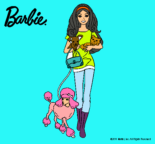 Barbie con sus mascotas