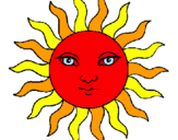 Dibujo Sol pintado por lopilopiolop